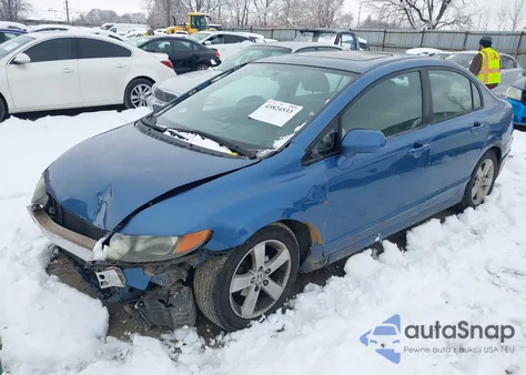 2007 Honda Civic Ex из США, поврежденный, VIN 1HGFA168X7L027288